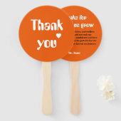 Custom Teacher Bedankt Fan Handwaaier (Voorkant en achterkant)