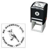 Custom Teacher Blue Jay Stamp Schattige "Superb Wo Zelfinktende Stempel (In situ)