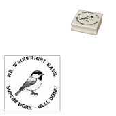 Custom Teacher Chickadee Stempel Schattige "Superb (Gestempeld)