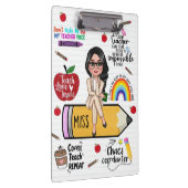 Custom Teacher Clipboard – Back to School Gift Klembord (Rechts)