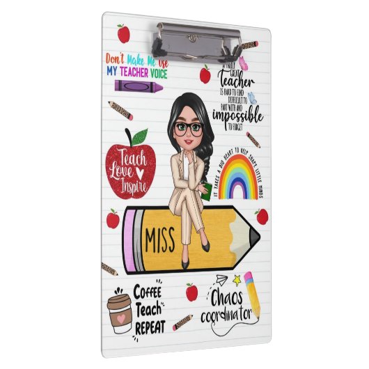 Custom Teacher Clipboard – Back to School Gift Klembord (Rechts)