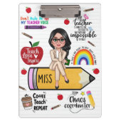 Custom Teacher Clipboard – Back to School Gift Klembord (Voorkant)