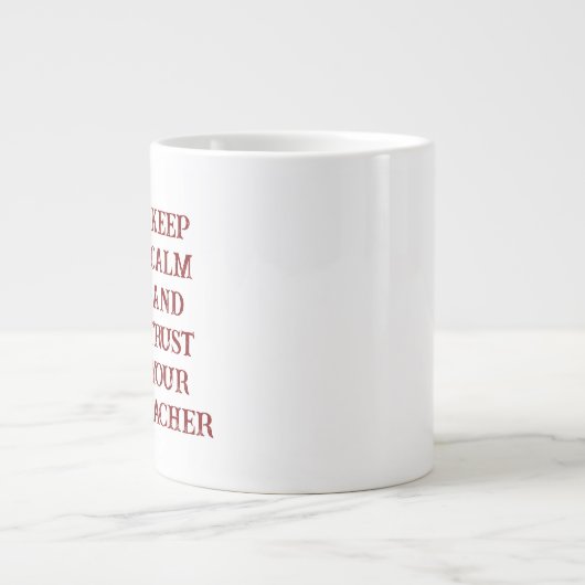 Custom Teacher Gift Mug  Grote Koffiekop (Voorkant)