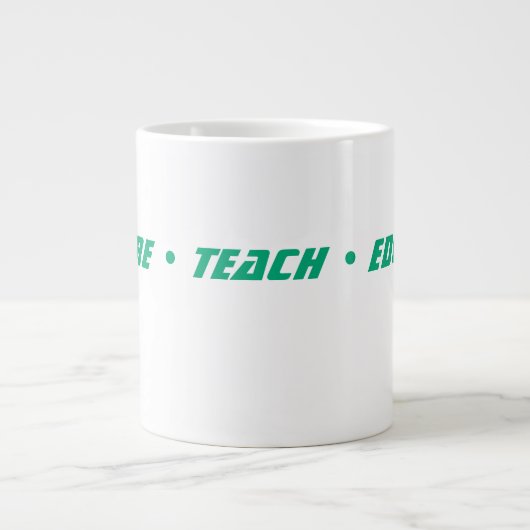 Custom Teacher Gift Mug  Grote Koffiekop (Voorkant)