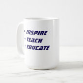 Custom Teacher Gift Mug  Koffiemok (Voorkant links)