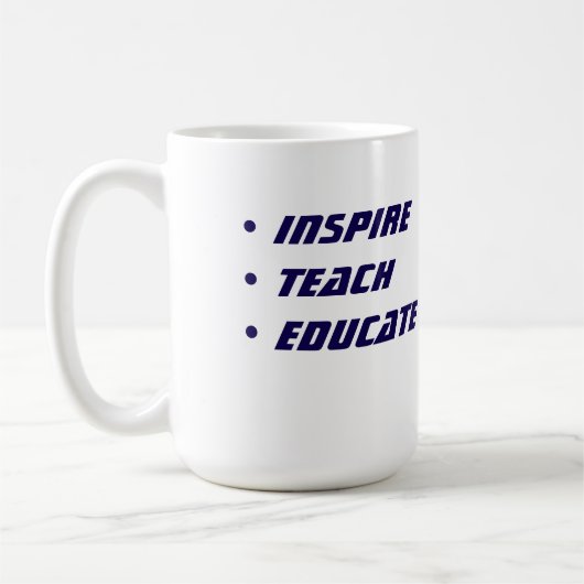 Custom Teacher Gift Mug  Koffiemok (Links)