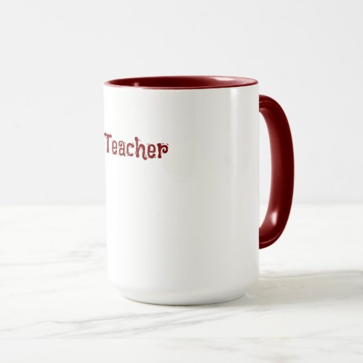 Custom Teacher Gift Mug  Mok (Voorkant rechts)