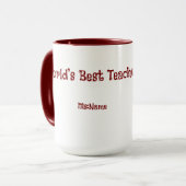 Custom Teacher Gift Mug  Mok (Voorkant links)