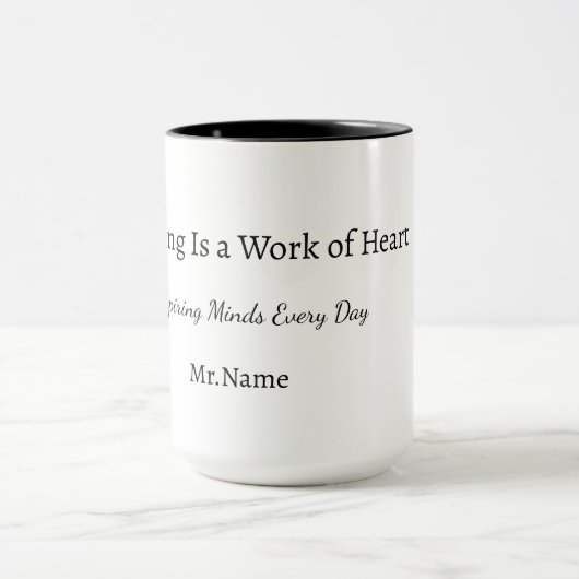 Custom Teacher Gift Mug  Mok (Midden)