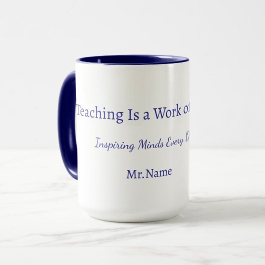 Custom Teacher Gift Mug  Mok (Voorkant links)