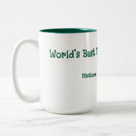 Custom Teacher Gift Mug  Tweekleurige Koffiemok
