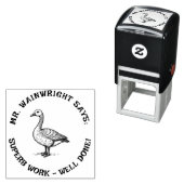 Custom Teacher Goose Stamp Schattige "Superb Work! Zelfinktende Stempel (In situ)