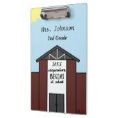 Custom Teacher Grade School House Klembord (Links)