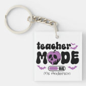 Custom Teacher Halloween Teacher Mode On Sleutelhanger (voorkant)