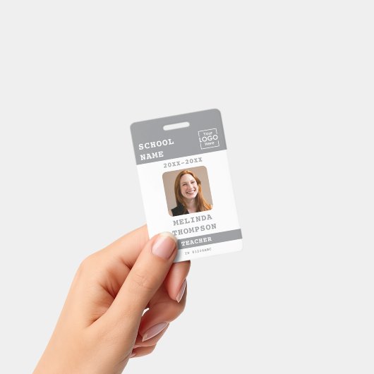 Custom Teacher ID Kaart School Sjabloon Naam Foto Badge (Handheld)