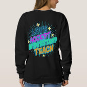 Custom Teacher Love Accepteren Begrijpen Teach Ret Trui (Achterkant)