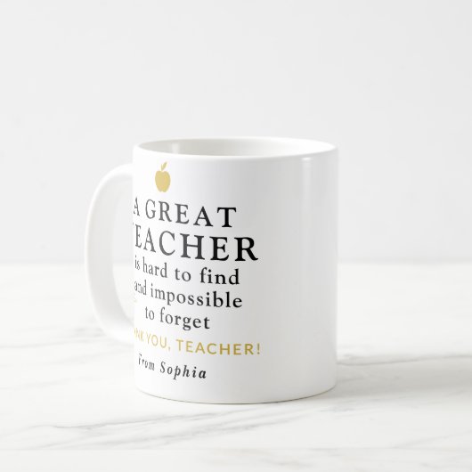 Custom Teacher Mug – A Great Teacher Gift Koffiemok (Voorkant links)