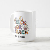 Custom Teacher Mug, Custom Teacher Gift, Hallow Koffiemok (Voorkant links)