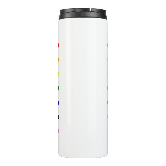 Custom Teacher Name Appreciation Gift Einde van he Thermosbeker (Achterkant)