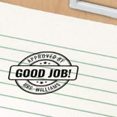 Custom Teacher Name Good Job! Goedkeuring huiswerk Zelfinktende Stempel