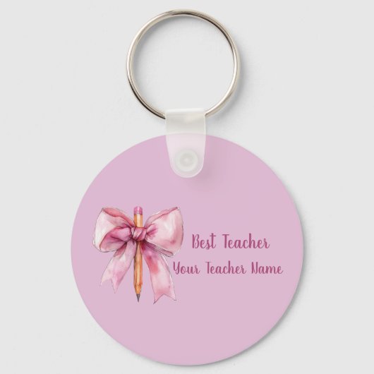 Custom Teacher Name Keychain Teacher Appreciation (Voorkant)