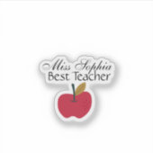Custom Teacher Name Sticker | Teacher Appreciation (Voorkant)