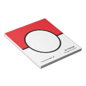 Custom Teacher Notepad Classroom Theme Notitieblok (Schuin)