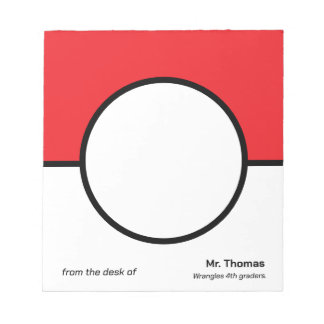 Custom Teacher Notepad Classroom Theme Notitieblok
