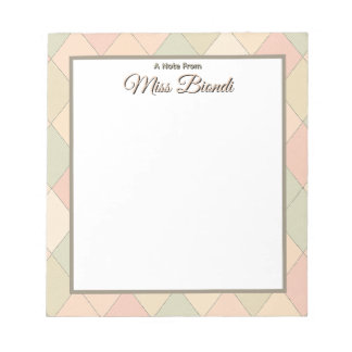 Custom Teacher Notitieblok – een notitie van [Jouw