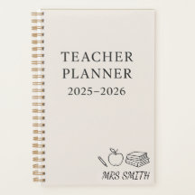 Custom Teacher Planner 2025-2026 – gepersonaliseer