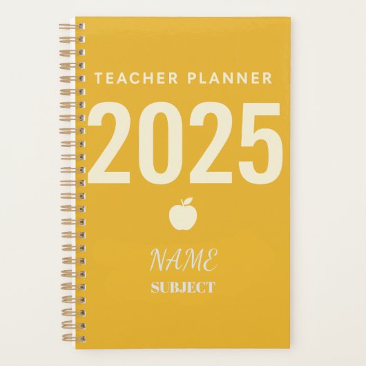 Custom Teacher Planner - Terug naar school 2025 (Voorkant)