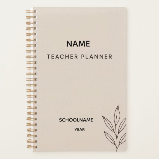 Custom Teacher Planner - Terug naar school 2025 (Voorkant)