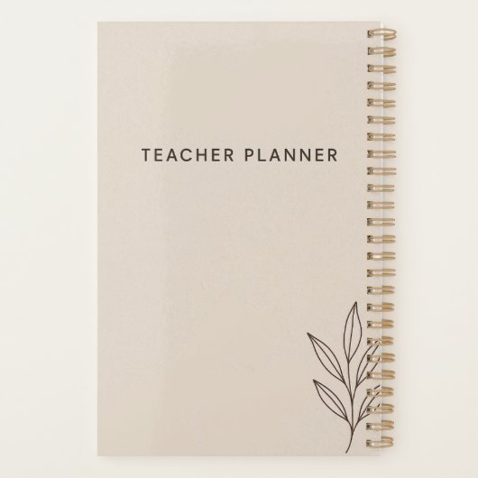 Custom Teacher Planner - Terug naar school 2025 (Achterkant)