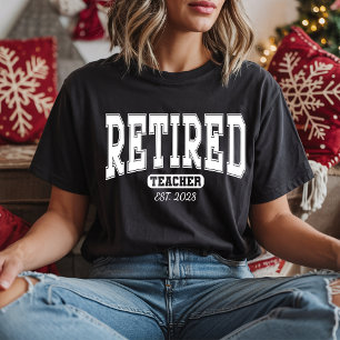 Custom Teacher Retirement Shirt, Gepensioneerd Shi T-shirt