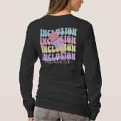 Custom Teacher Retro Pastel Inclusion Matters T-shirt (Achterkant)