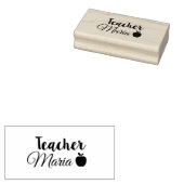 Custom Teacher Stamp Personaliseer het met uw naam Rubberstempel (Gestempeld)