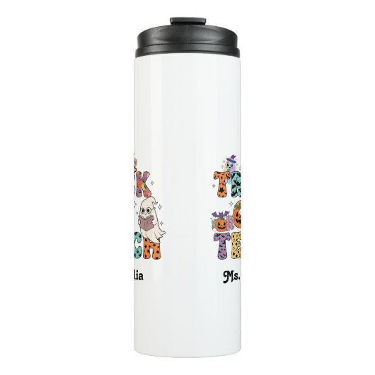 Custom Teacher Tumble, Custom Teacher Gift, Hallow Thermosbeker (Voorkant)