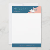 Custom Teacher Tutor Letterhead Sjabloon 5x7 Kaart (Voorkant)