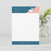 Custom Teacher Tutor Letterhead Sjabloon 5x7 Kaart (Staand voorkant)