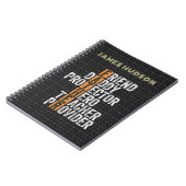 Custom Teacher Vader Naam Vaders Dag Cadeau Notitieboek (Linkerzijde)