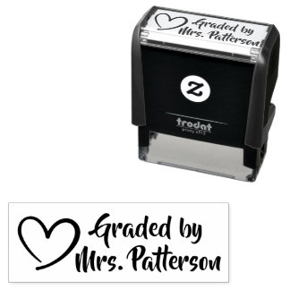 Custom Teacher Zelfinktende Stempel