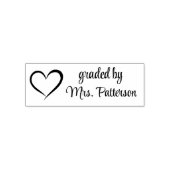 Custom Teacher  Zelfinktende Stempel (Design)