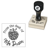 Custom Teachers Stamp! Vanaf het bureau van 2x2 Rubberstempel (Gestempeld)