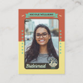 Custom Team Bride Trading Kaart, Bruidsmeisjes ges Contactkaartje (Voorkant)