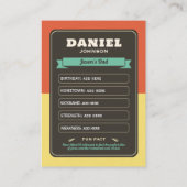 Custom Team Groom Kaarten Groomsmen Trading Kaarte Contactkaartje (Achterkant)