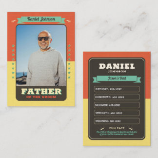 Custom Team Groom Kaarten Groomsmen Trading Kaarte Contactkaartje