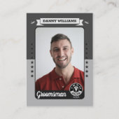 Custom Team Groom Trading Kaart, Groomsmen Gifts Contactkaartje (Voorkant)