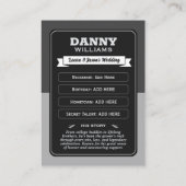 Custom Team Groom Trading Kaart, Groomsmen Gifts Contactkaartje (Achterkant)