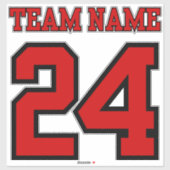 Custom Team Jersey Theme Team Spirit Sticker (Vel)