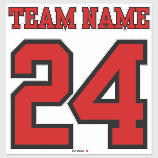 Custom Team Jersey Theme Team Spirit Sticker (Vel)